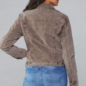 Prana Merrigan Mud Brown / Taupe Corduroy Button-Up Jacket Women's Large